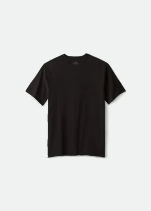 Basic S/S Pocket Tee - Washed Black