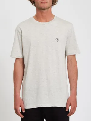 Circle Blanks Heather T-shirt - BONE HEATHER