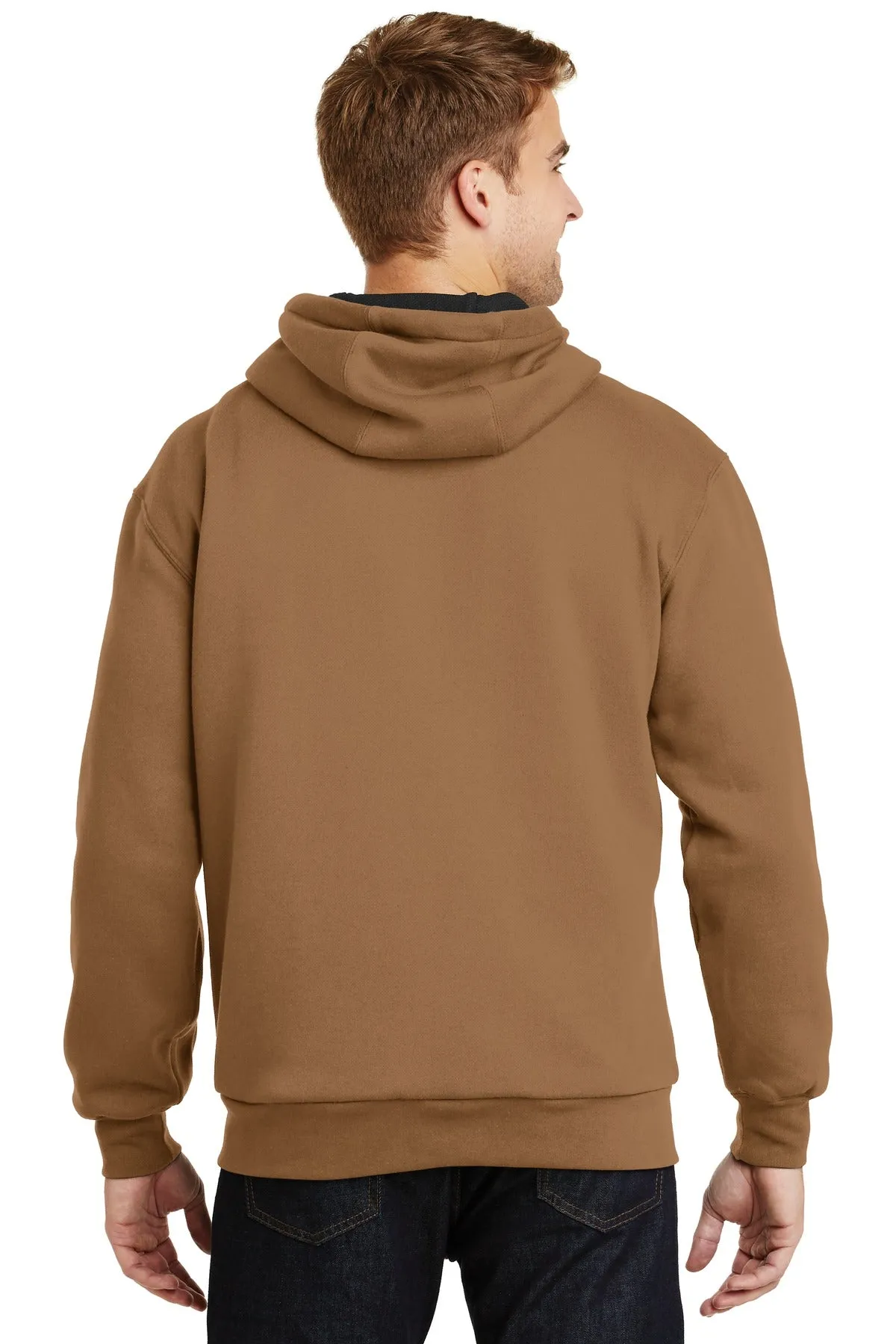 CornerStone Men's Heavyweight Full-Zip Hooded Sweatshirt with Thermal Lining. CS620