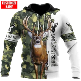 Custom Name Deer Hunting Hoodie Camo Pattern, Coolspod Deer Hunting Hoodie, Best Gift For Hunter