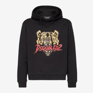 DSquared2 Bear Logo Cool Fit Hoodie Sweatshirt