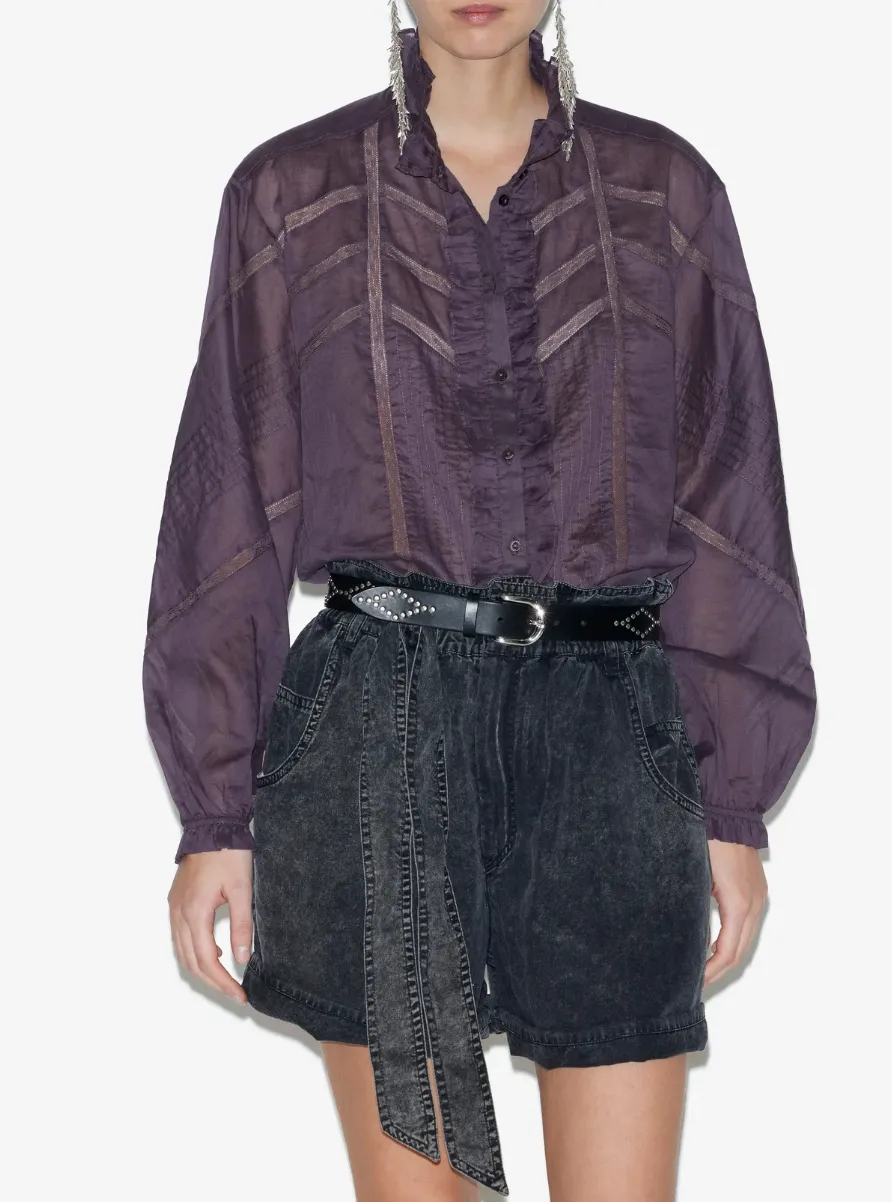 GAIA TOP - DARK PLUM