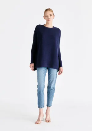 Paisie Cape Jumper in Navy