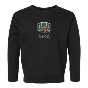 Personalized Ohio Bobcats Toddler Crewneck Sweatshirt