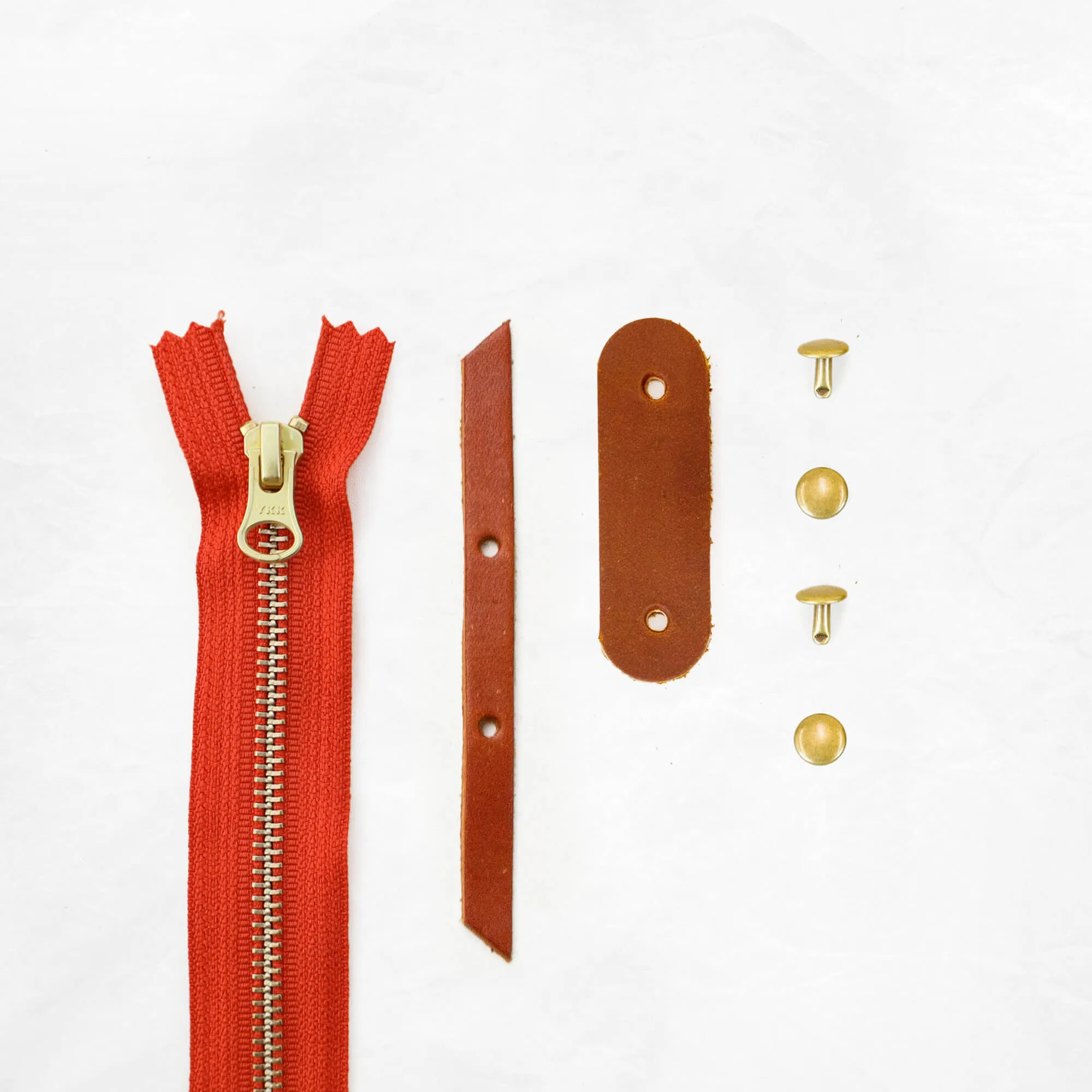 Portsmith - Chestnut Zipper Closure Kit