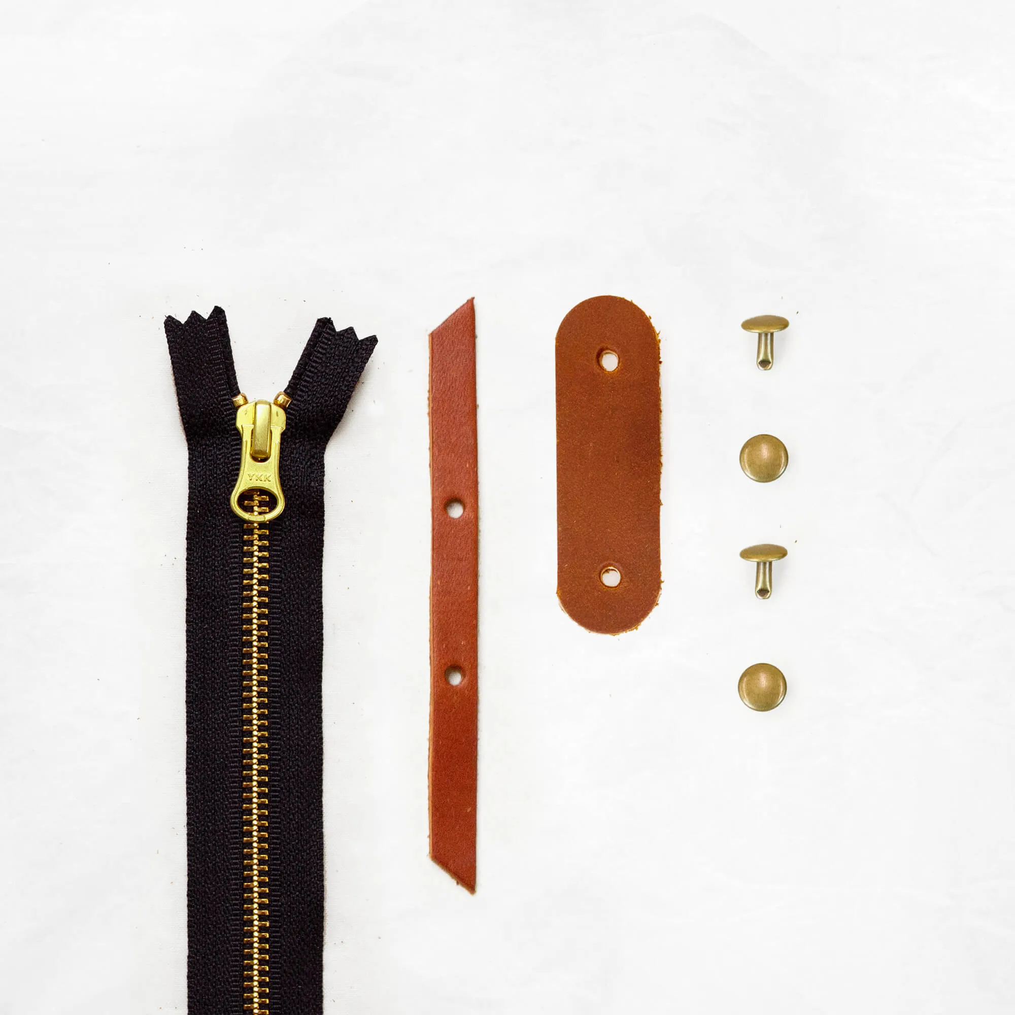 Portsmith - Chestnut Zipper Closure Kit