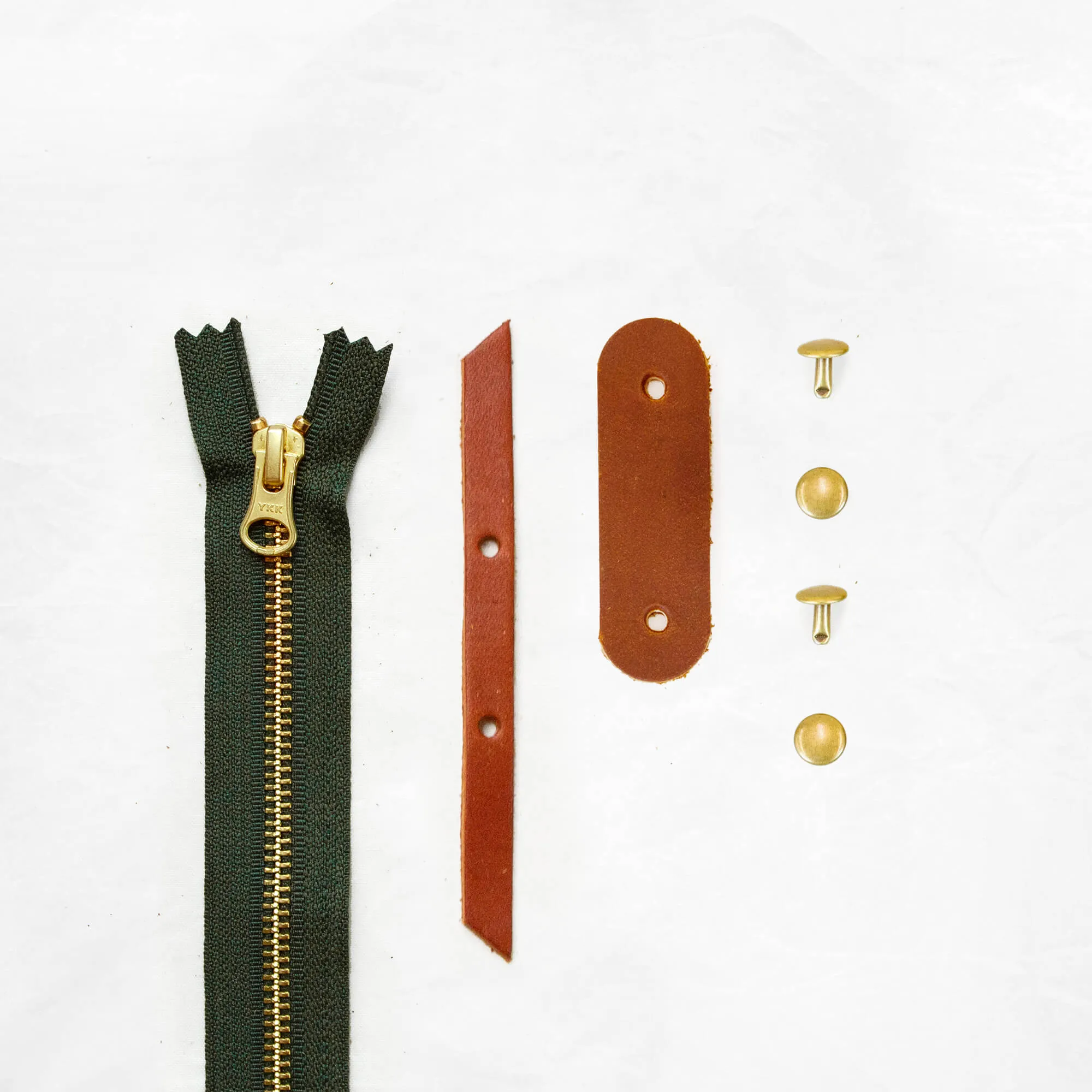 Portsmith - Chestnut Zipper Closure Kit