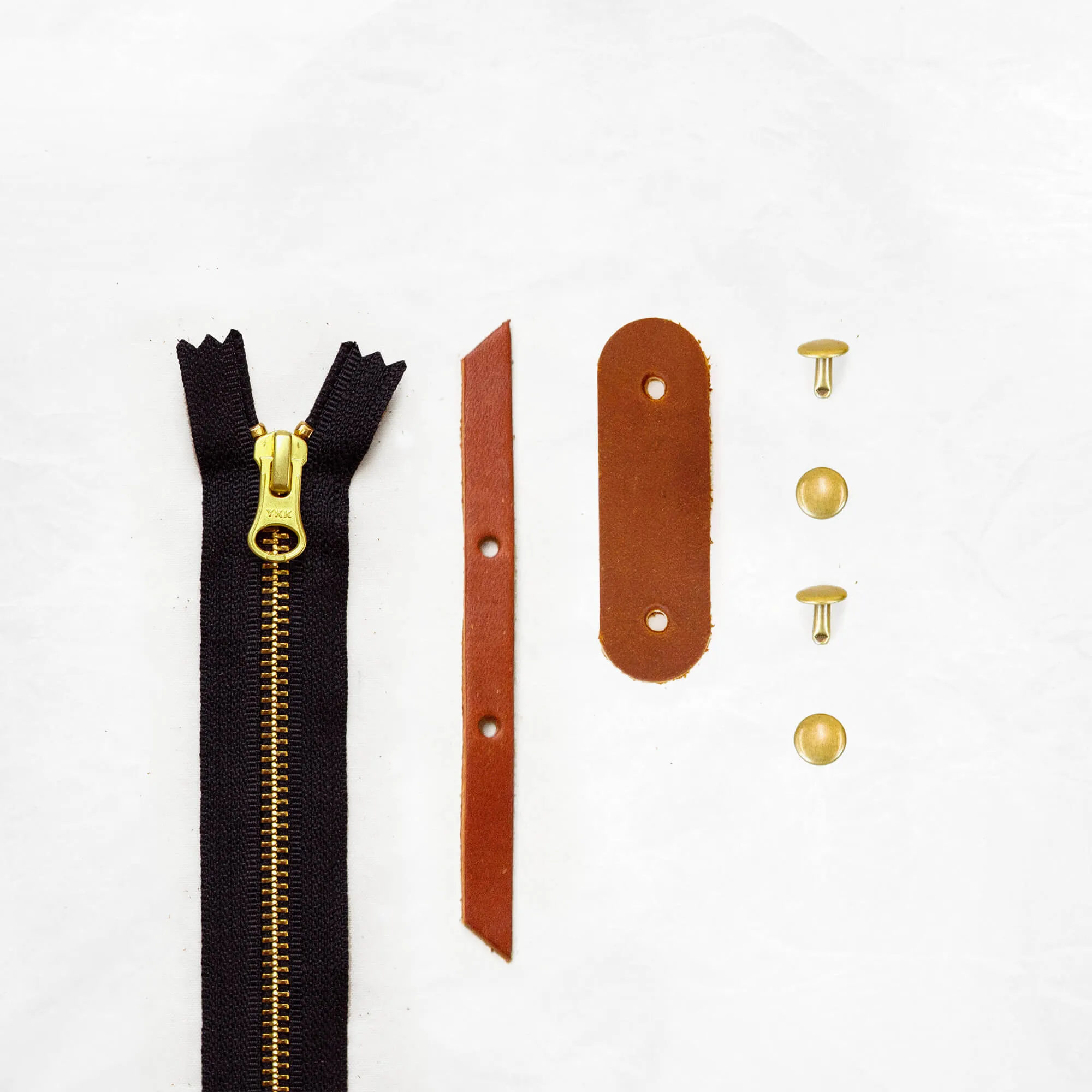 Portsmith - Chestnut Zipper Closure Kit