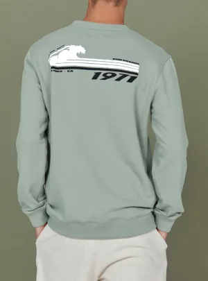 REGULAR SWEATSHIRT WITH FRONT AND BACK PRINT