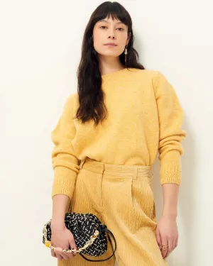 Optimized Title: Cozy Silty Sweater in Camino Sol with Textured Detail