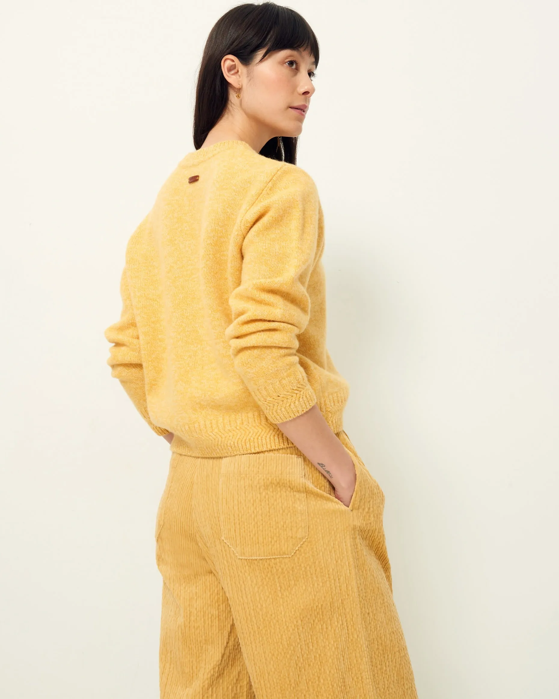 Optimized Title: Cozy Silty Sweater in Camino Sol with Textured Detail