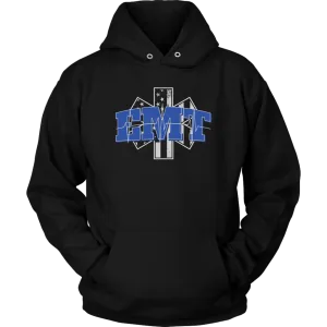 Star of Life EKG Heartbeat Line EMT Unisex Hoodie